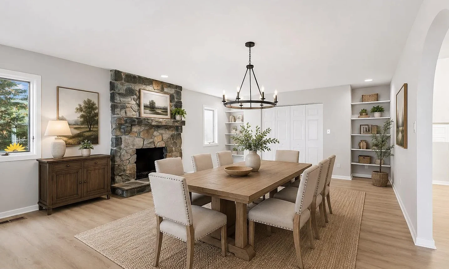 remodeled living room